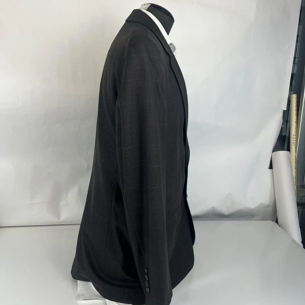 Ralph Ralph Lauren Blazer Mens 43R Brown Check Sport Coat Dillard's Plaid Jacket